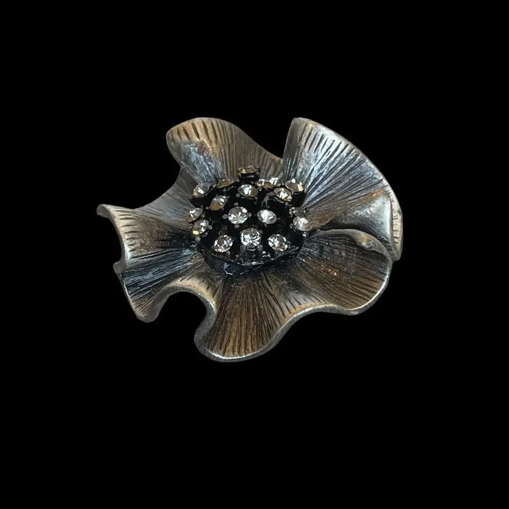 Premier Designs Camille Pendant Pin Brooch Rhinestones